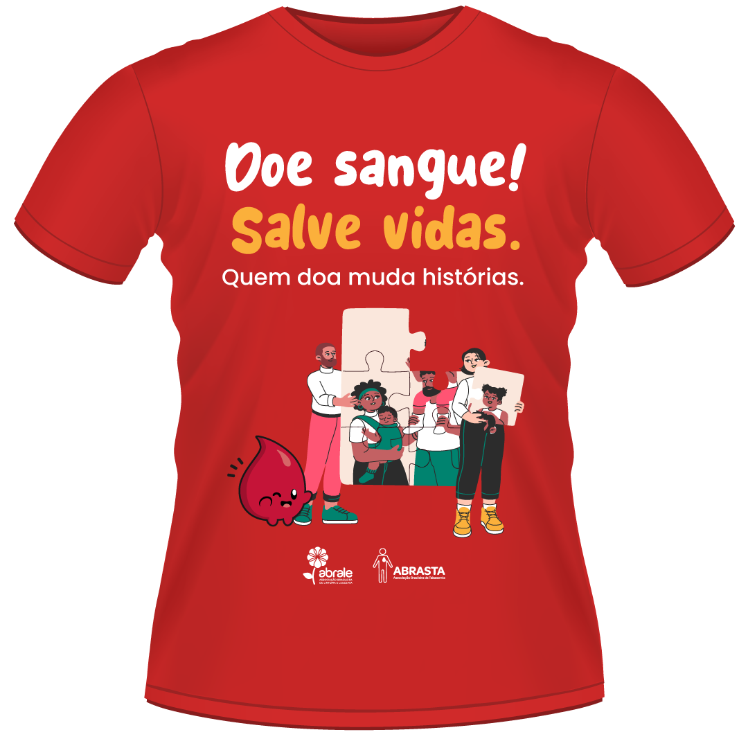 Camiseta - Doe sangue! Salve vidas.
